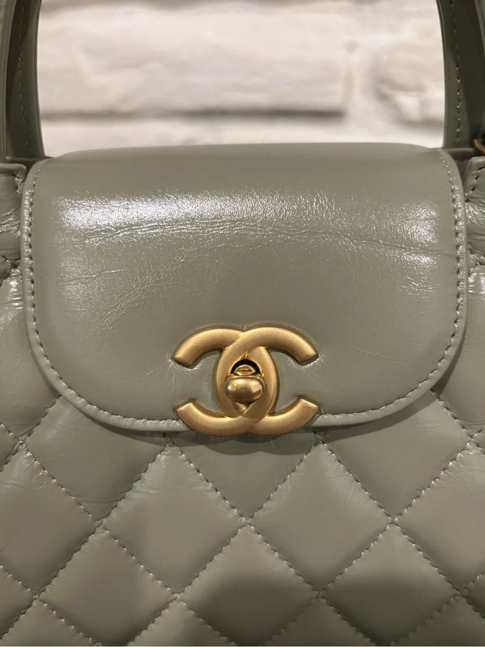 Chanel Nano Kelly Sage Green